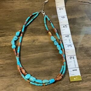 Turquoise 925 Necklace women Peyote Bird Jewelry boho so unique Navajo boutique
